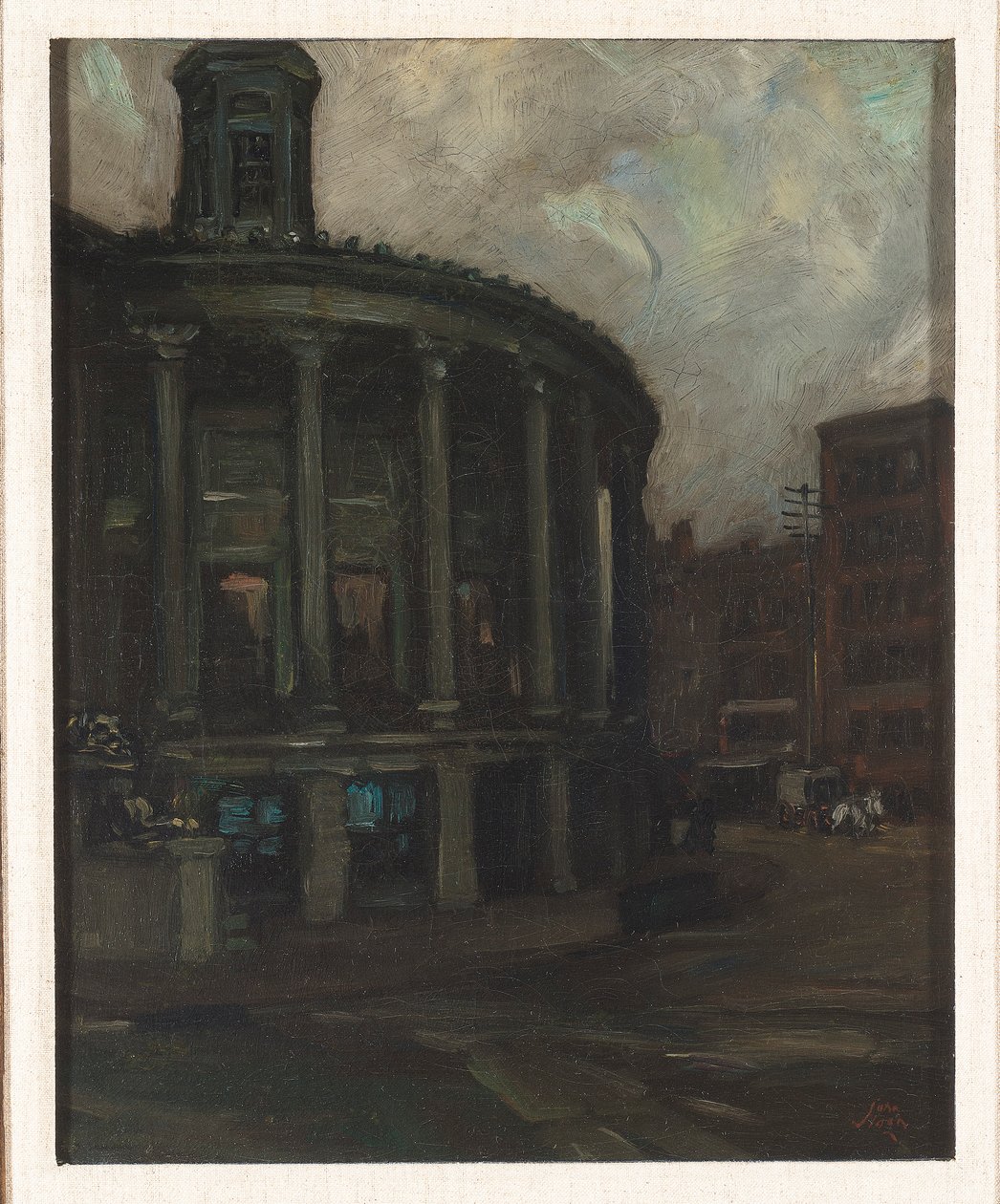 Philadelphian pörssi, n. 1898 (öljy kankaalle) tekijältä John French Sloan