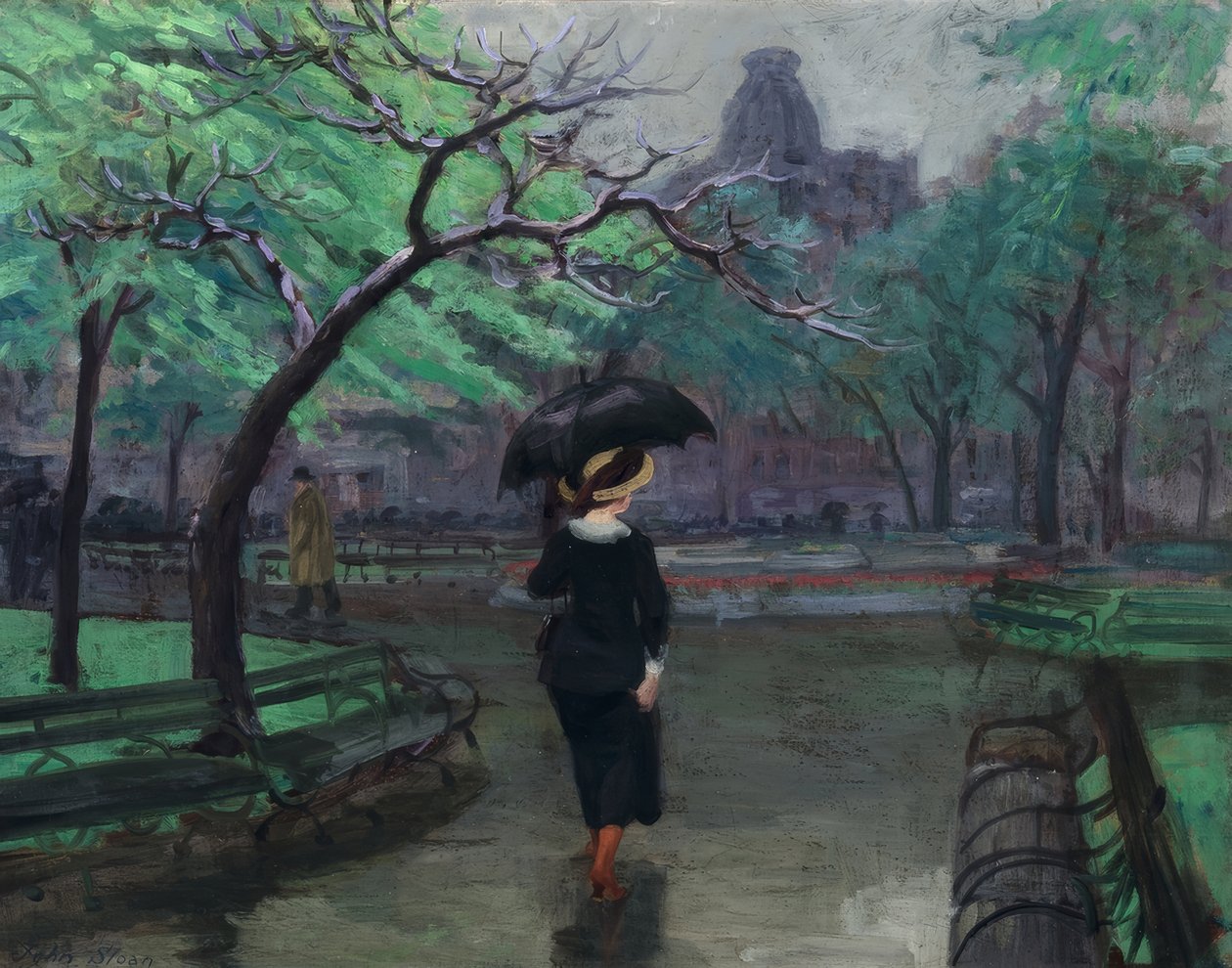Kevätsade tekijältä John French Sloan