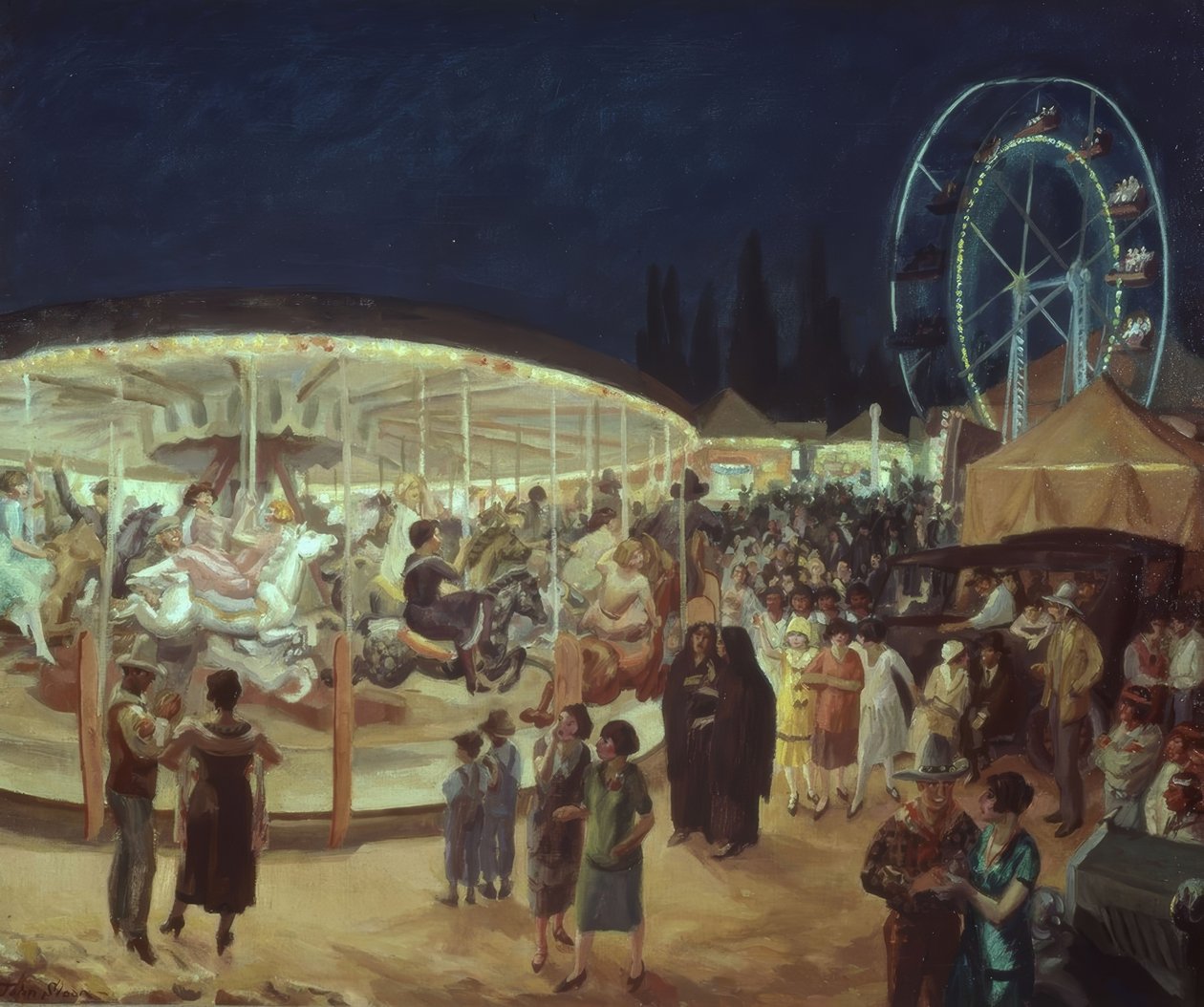 Wanderkarneval, Santa Fe tekijältä John French Sloan
