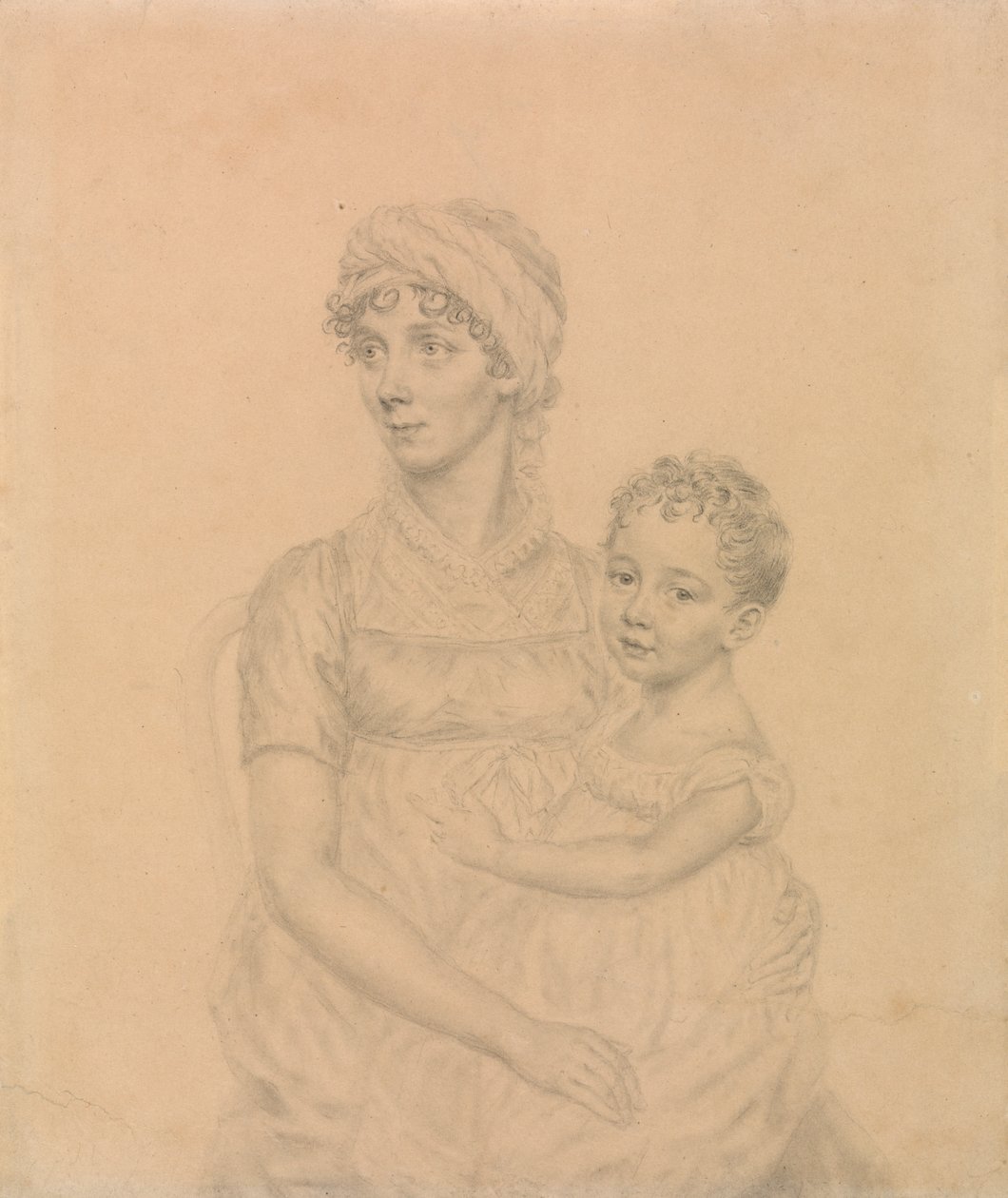 Lady Wigram pienen poikansa William Pitt Wigramin kanssa tekijältä John Smart