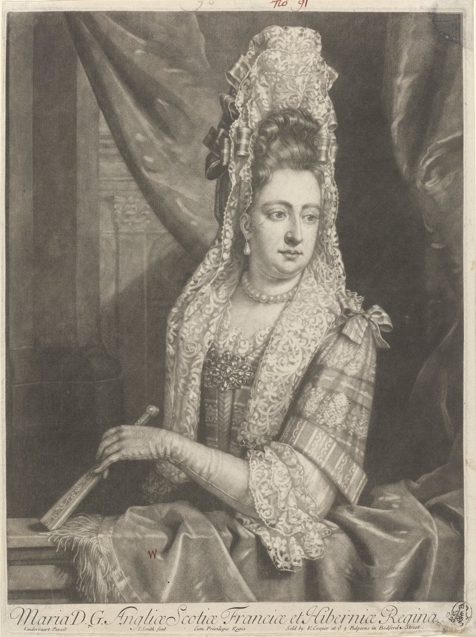Maria II Stuartin muotokuva tekijältä John Smith