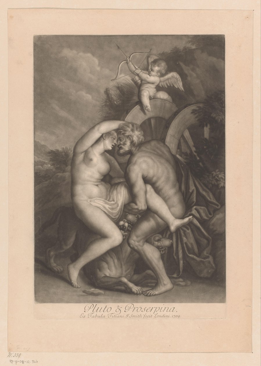 Proserpinan ryöstö Pluto ja Proserpina (otsikko esineessä) Love Affaires of the Gods (sarjan nimi) Loves of the Gods (sarjan nimi) tekijältä John Smith