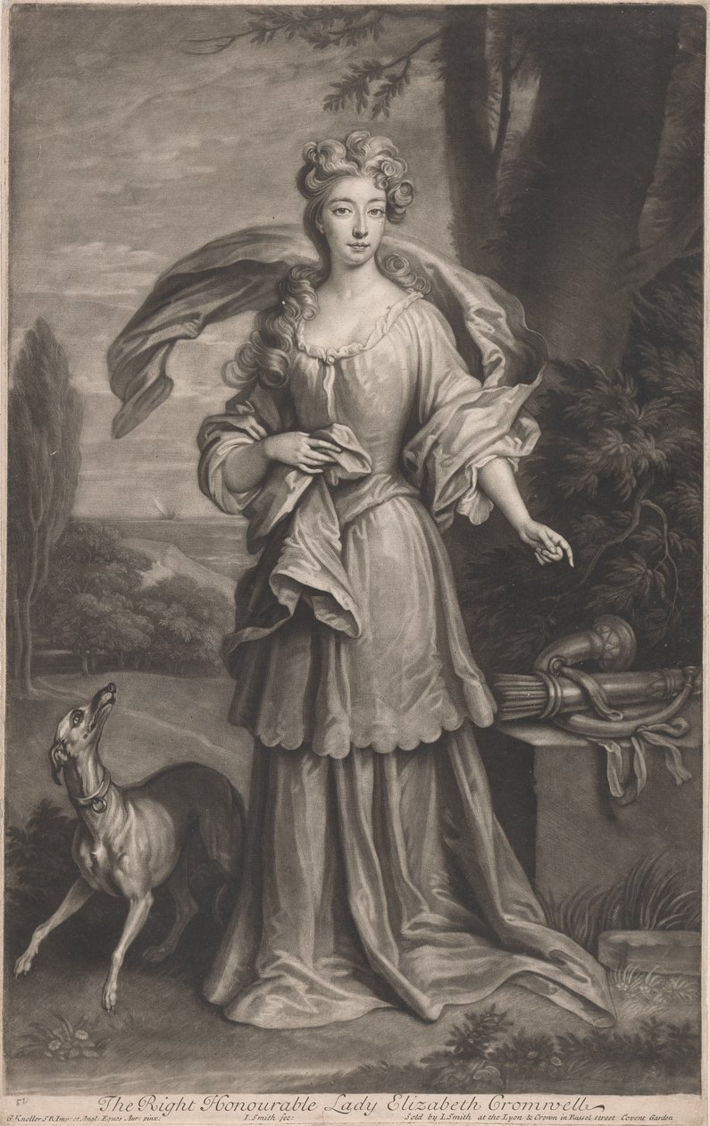 Oikea kunniallinen rouva Elizabeth Cromwell (1674-1704) tekijältä John Smith