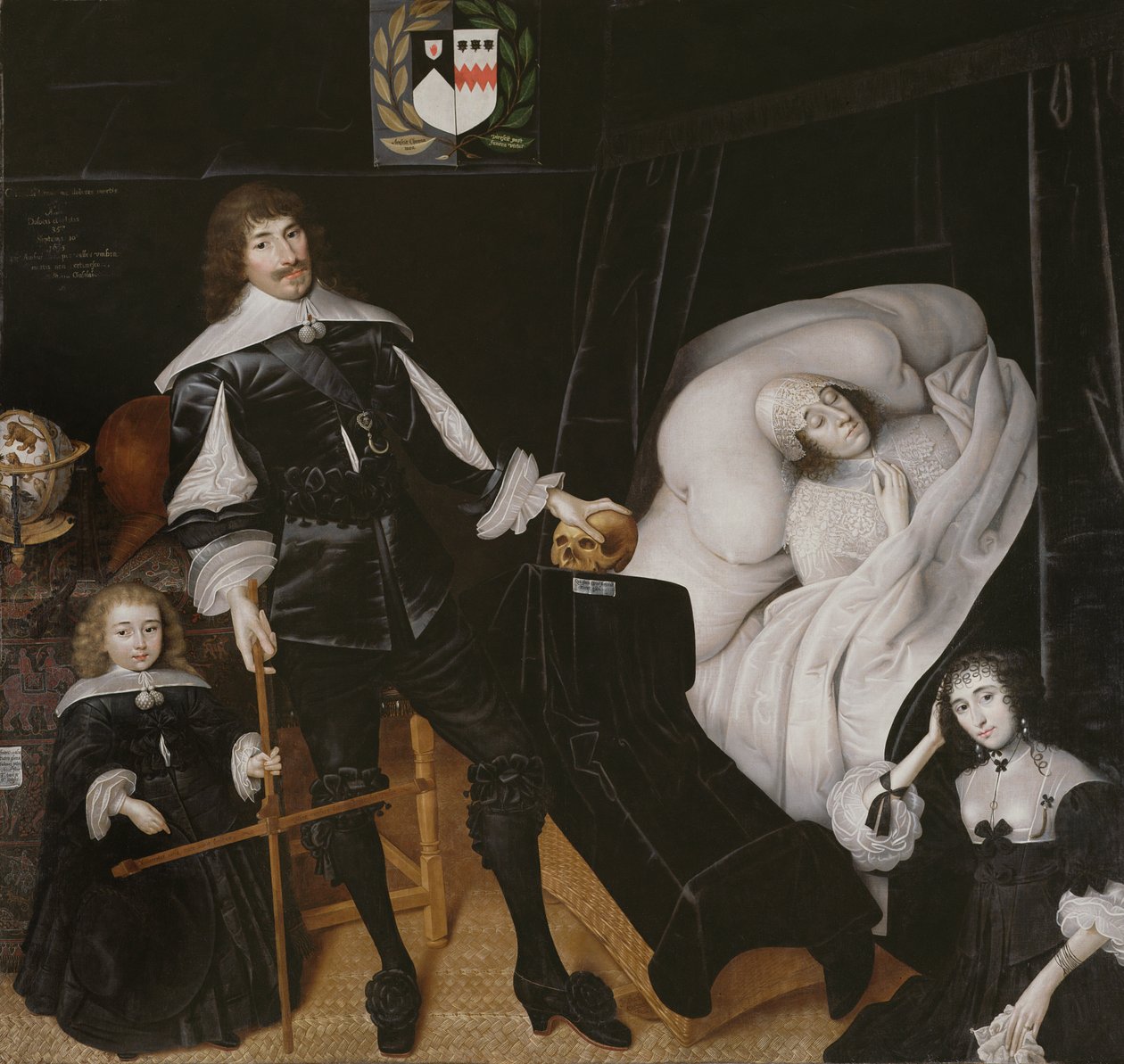 Sir Thomas Aston (1600-45) vaimonsa kuolinvuoteella tekijältä John Souch