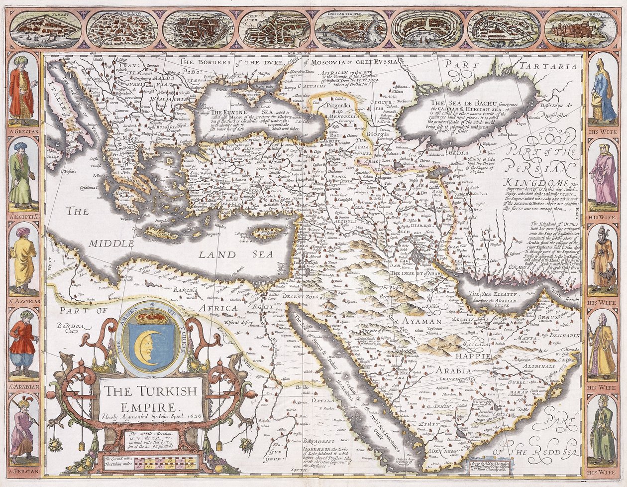 Turkin valtakunta, 1626 tekijältä John Speed