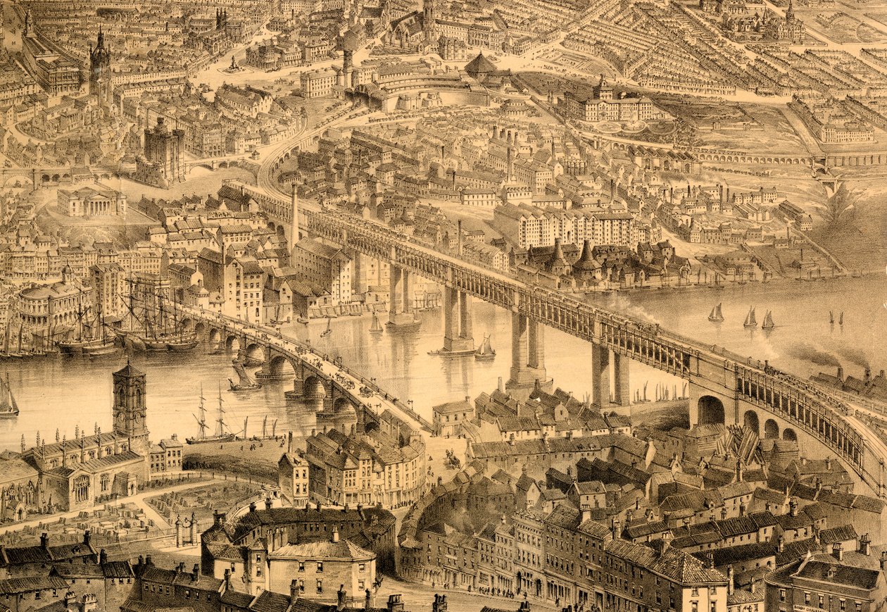 Newcastle upon Tyne kuningatar Victorian hallituskaudella, 1864 tekijältä John Storey