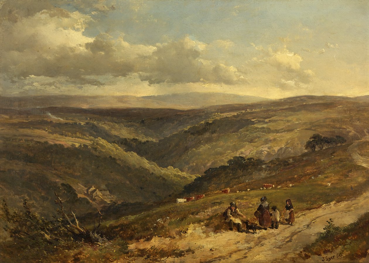 Porlock Road ja Doone Valley tekijältä John Syer
