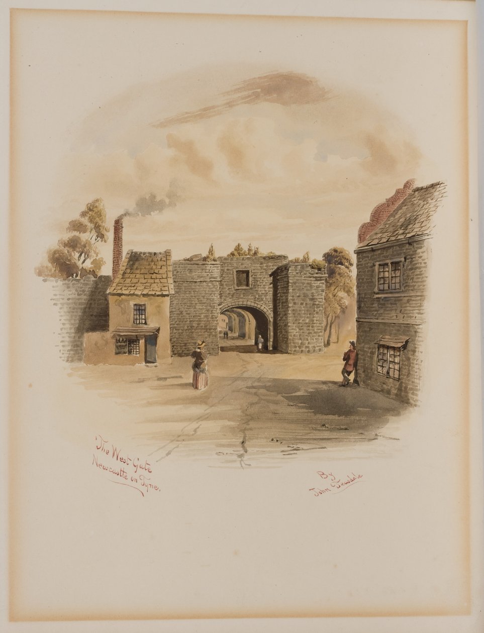 West Gate, Newcastle upon Tyne (vartalon väri) tekijältä John Teasdale