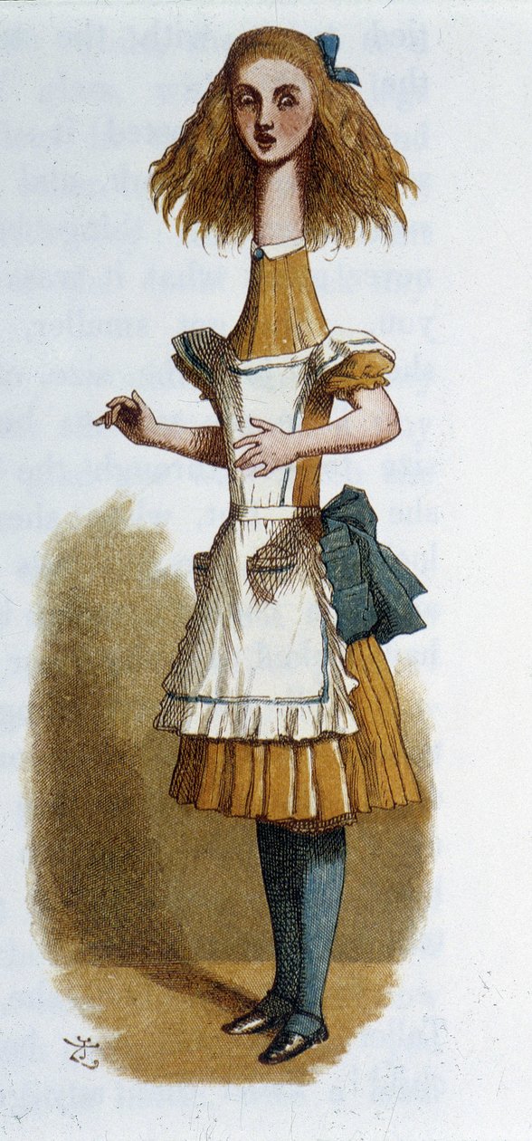 Liisa elokuvassa "Liisa ihmemaassa", kirjoittanut Lewis Carroll, ill. Tenniel tekijältä John Tenniel