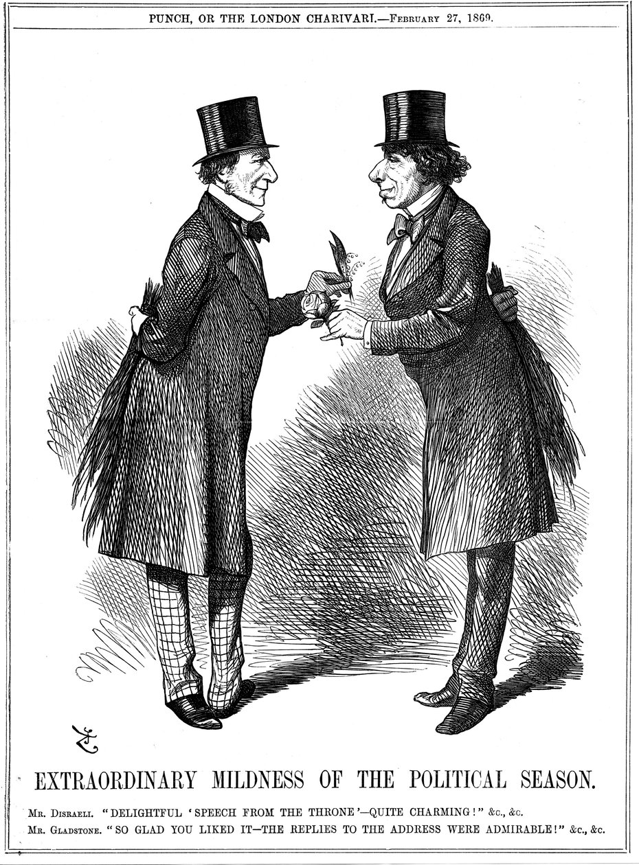 Poliittisen kauden poikkeuksellista lempeyttä, 1869 tekijältä John Tenniel