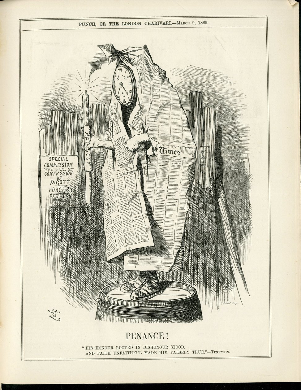 Kuva John Tennielista (1820-1914) Punchissa tekijältä John Tenniel