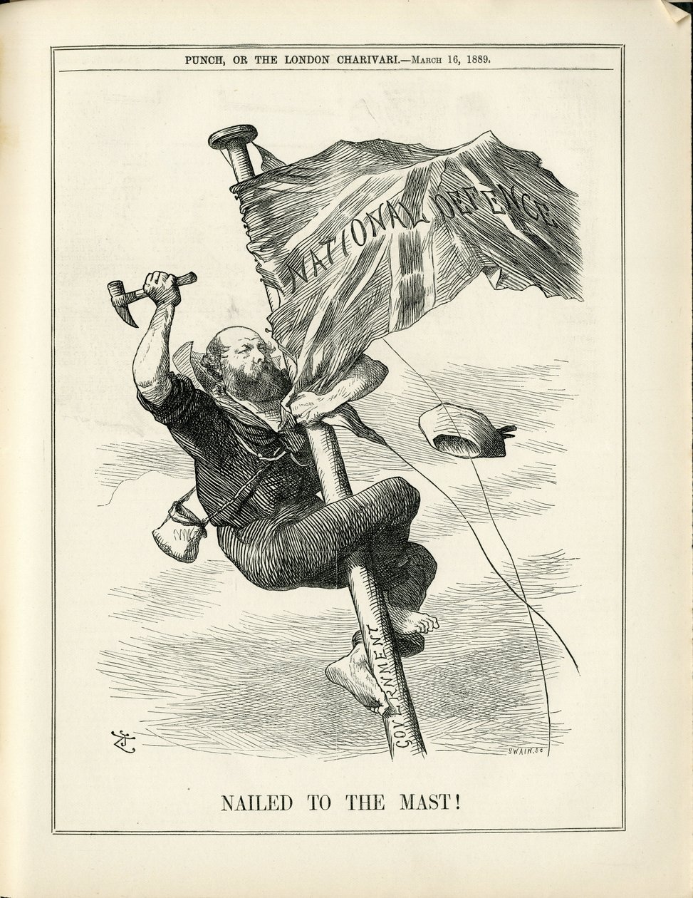 Kuva John Tennielista (1820-1914) Punchissa tekijältä John Tenniel