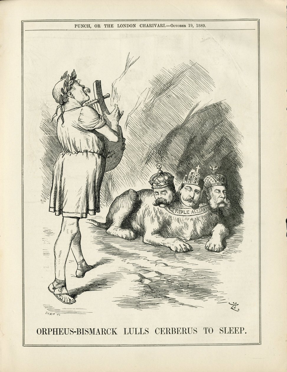 Kuva John Tennielista (1820-1914) Punchissa tekijältä John Tenniel