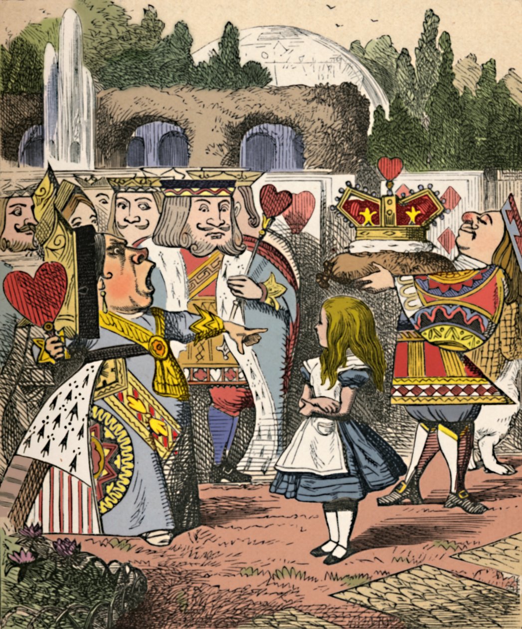 Pois päällään! Liisa ja punainen kuningatar, 1889 tekijältä John Tenniel