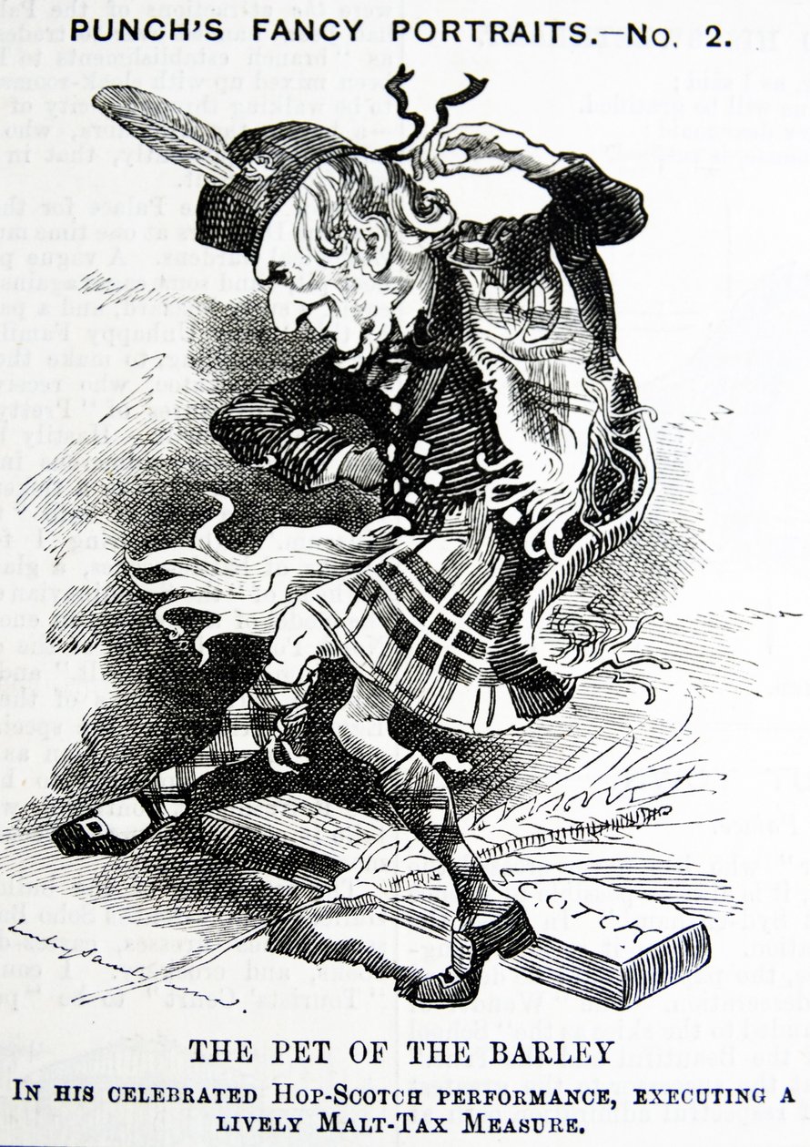 William Ewart Gladstonea kuvaava poliittinen satiiri tekijältä John Tenniel