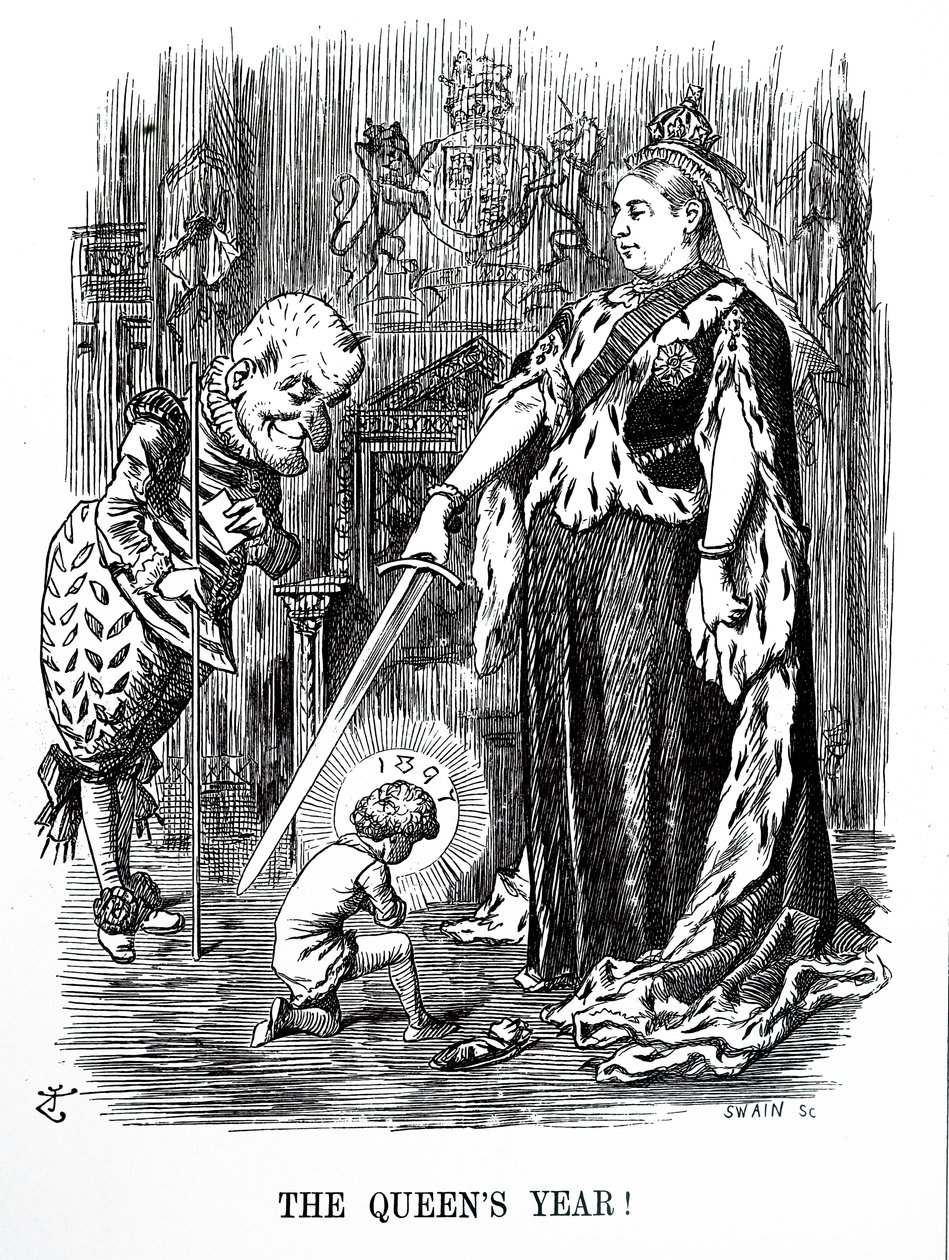 Kuningatar Victorian timanttijuhlapäivä tekijältä John Tenniel