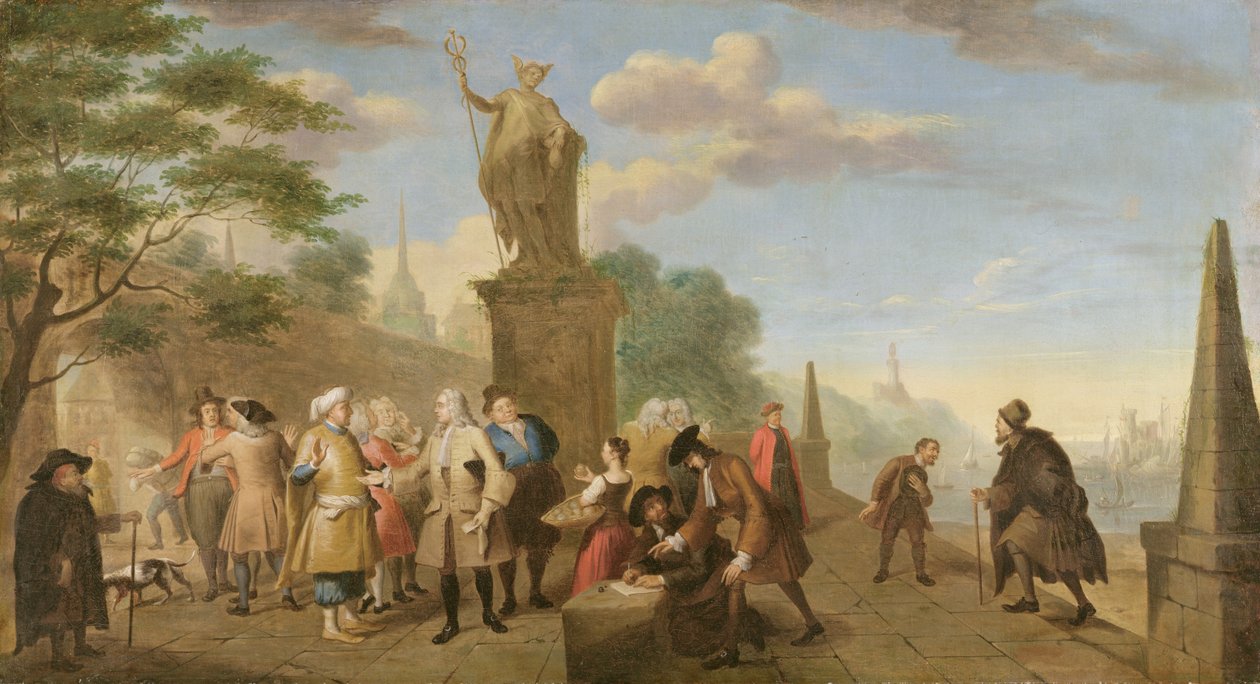 Kaupan allegooria, 1743 tekijältä John Theodore Heins
