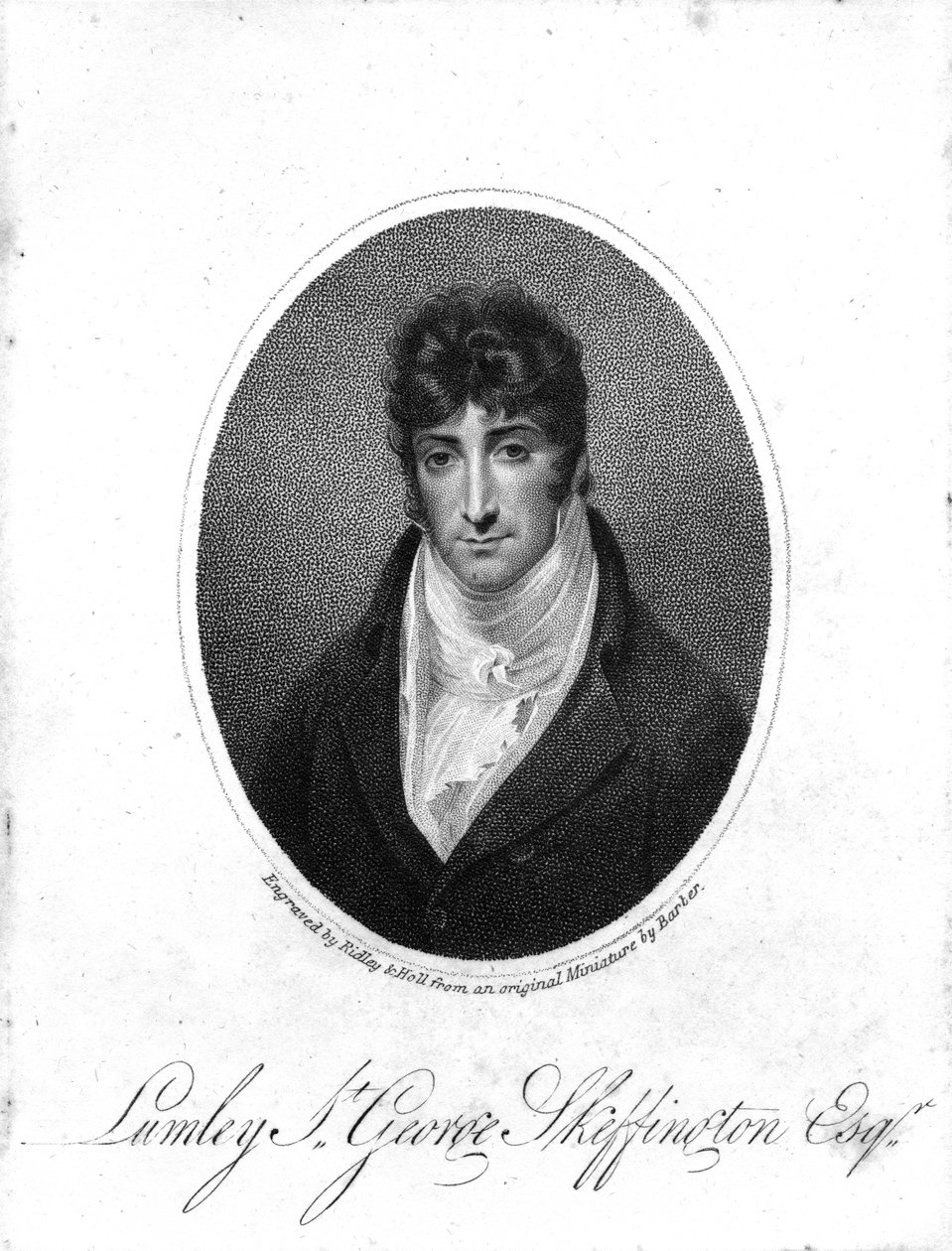 Sir Lumley St. George Skeffington, kaiverrus Ridley und Holl, 1806 tekijältä John Thomas Barber Beaumont