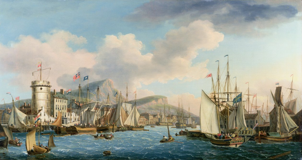 Leithin satama, 1825 tekijältä John Thomas Serres
