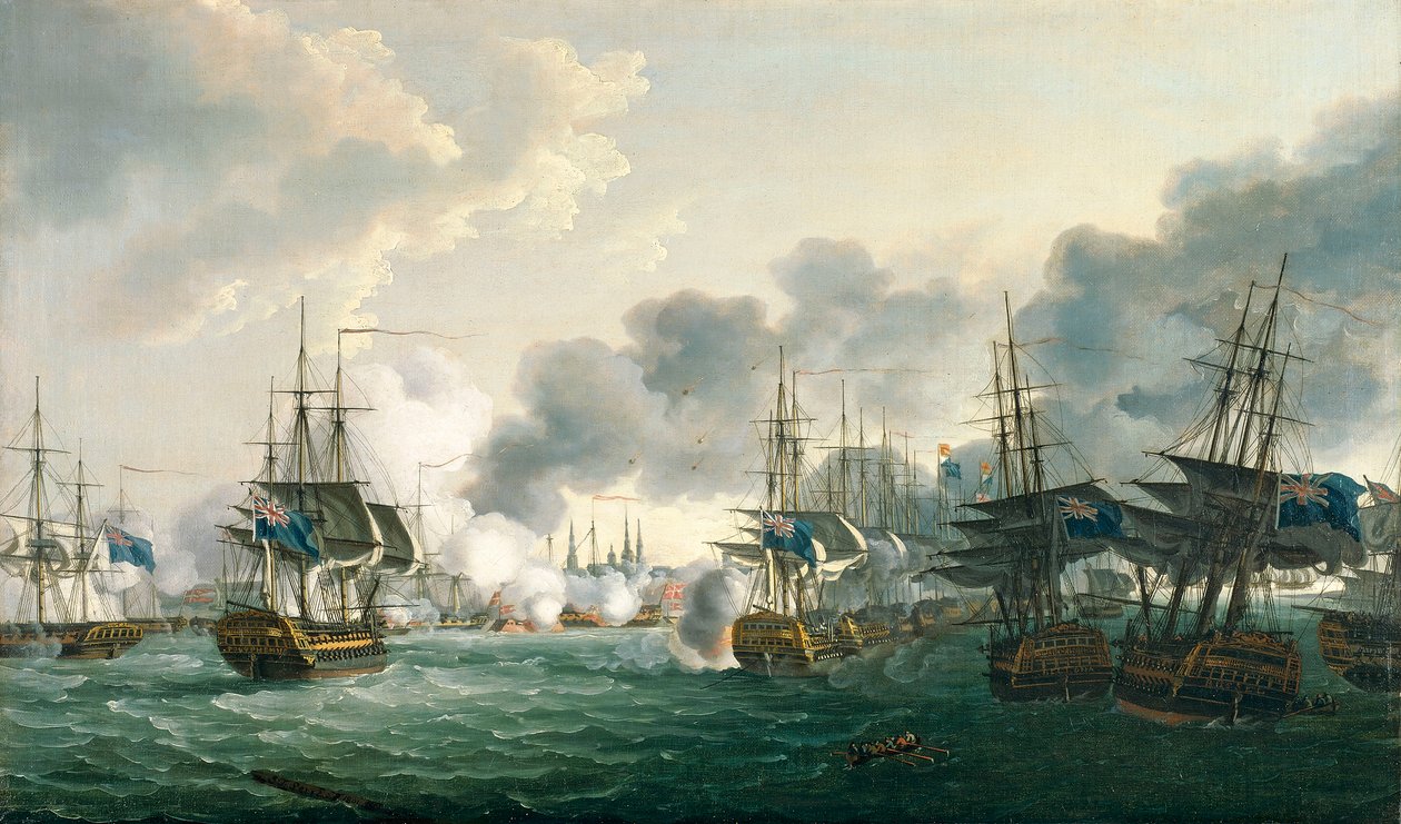 Kööpenhaminan taistelu, 2. huhtikuuta 1801 tekijältä John Thomas Serres