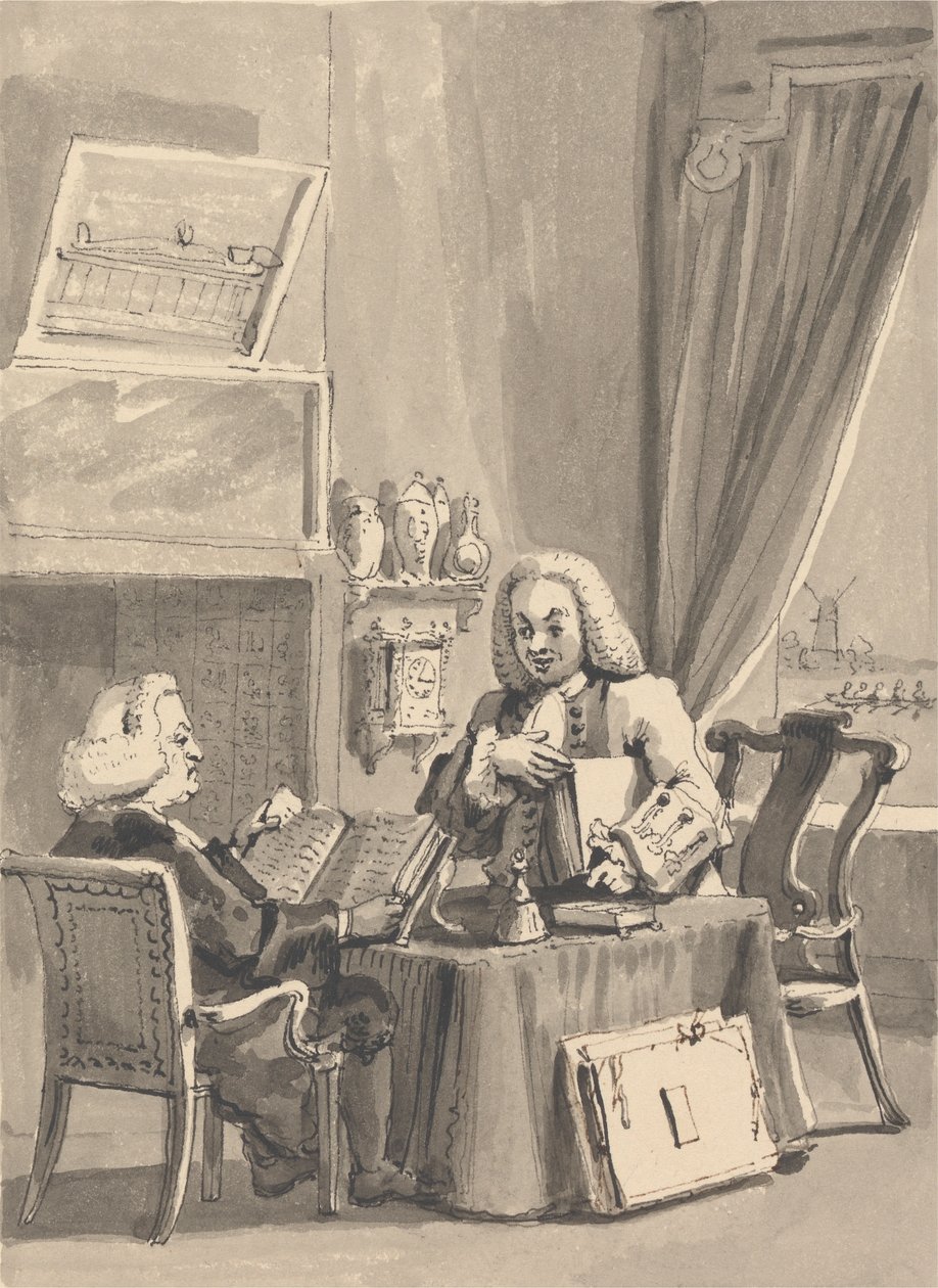 Hogarth pyytää suojelijansa piispa Hoadleya tarkastelemaan MS-tautiaan. "Kauneuden analyysi" tekijältä John Thomas Smith