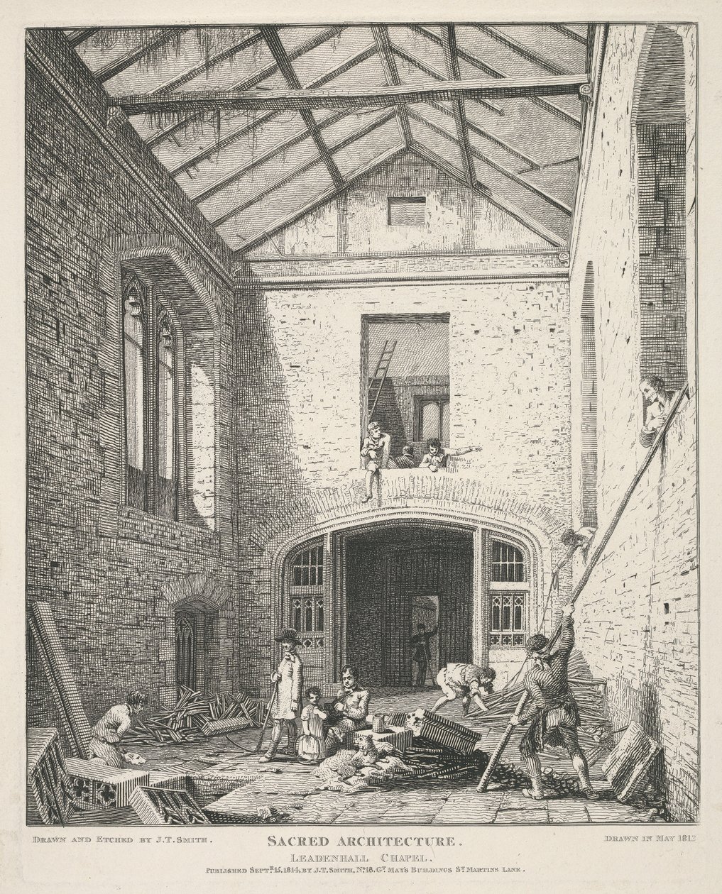 Leadenhallin kappeli tekijältä John Thomas Smith