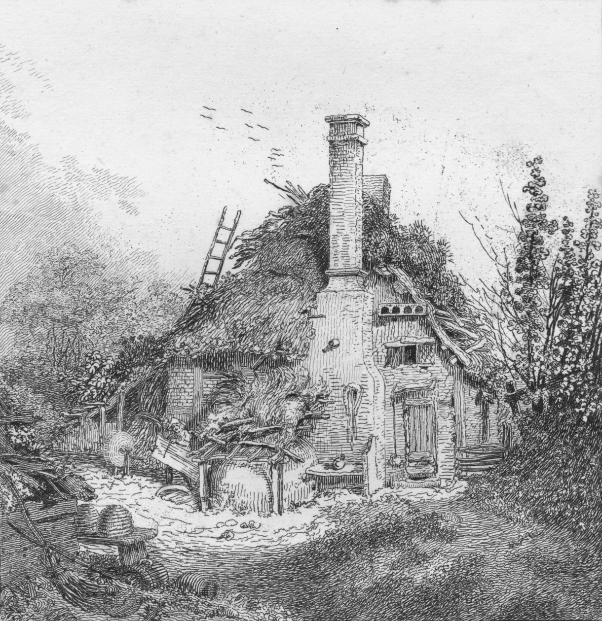 Merrow Commonissa, Surreyssa, 1797 tekijältä John Thomas Smith