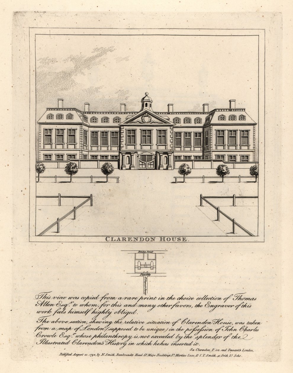 Näkymä Clarendon Housesta St James