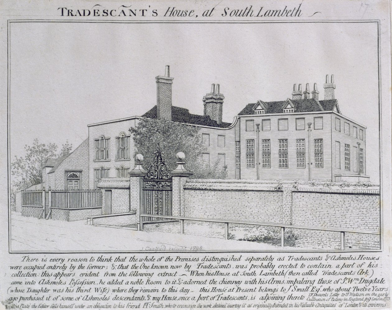 Näkymä Turret Housesta, Lambeth, 1798 tekijältä John Thomas Smith
