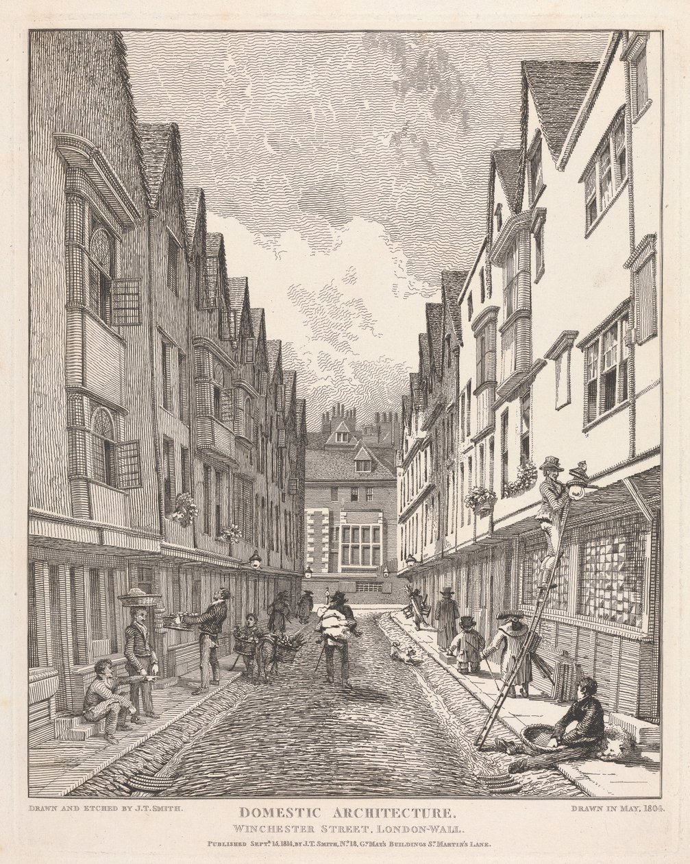 Winchester Street, London Wall tekijältä John Thomas Smith