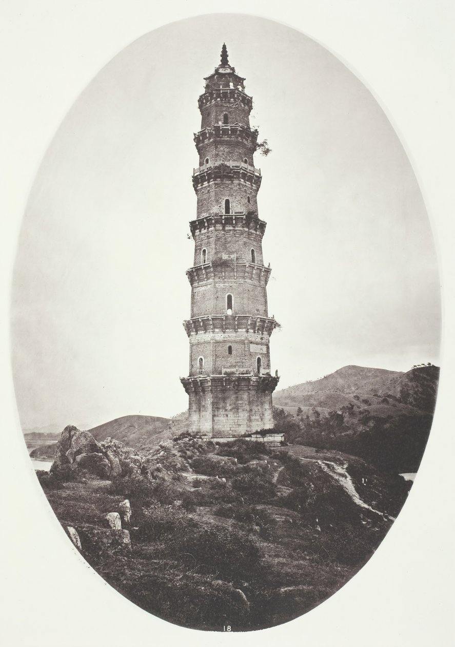 Pagodi lähellä Chao-Chowfua, n. 1868. tekijältä John Thomson