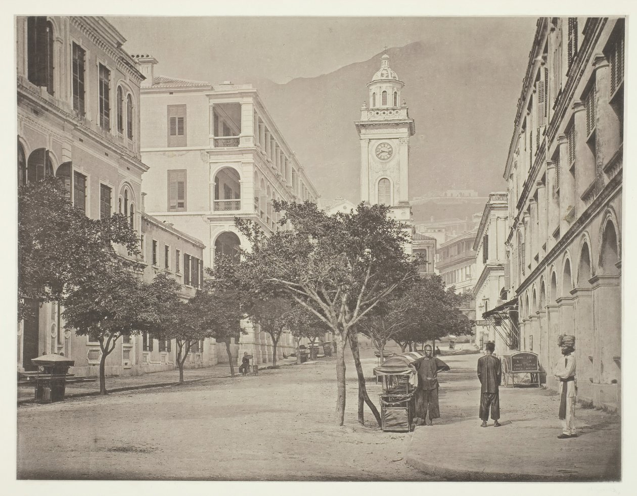 Kellotorni, Hongkong, n. 1868. tekijältä John Thomson