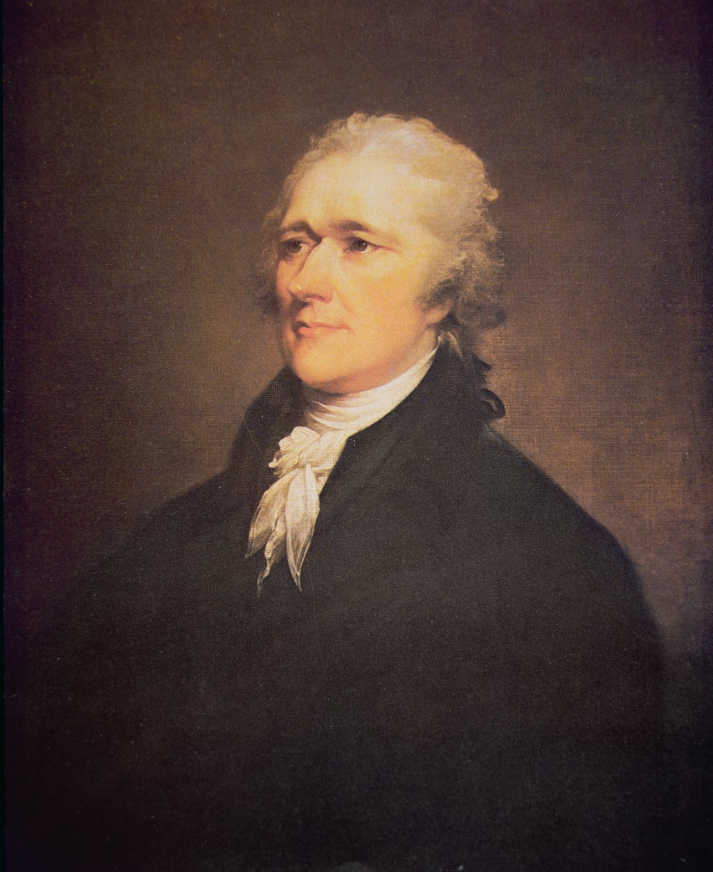 Alexander Hamilton (1755-1804) n. 1806 (öljy kankaalle) tekijältä John Trumbull