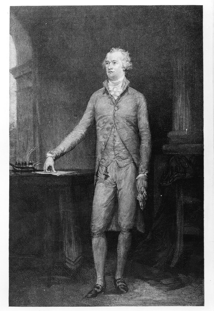 Alexander Hamilton, vuoden 1792 maalauksen jälkeen tekijältä John Trumbull