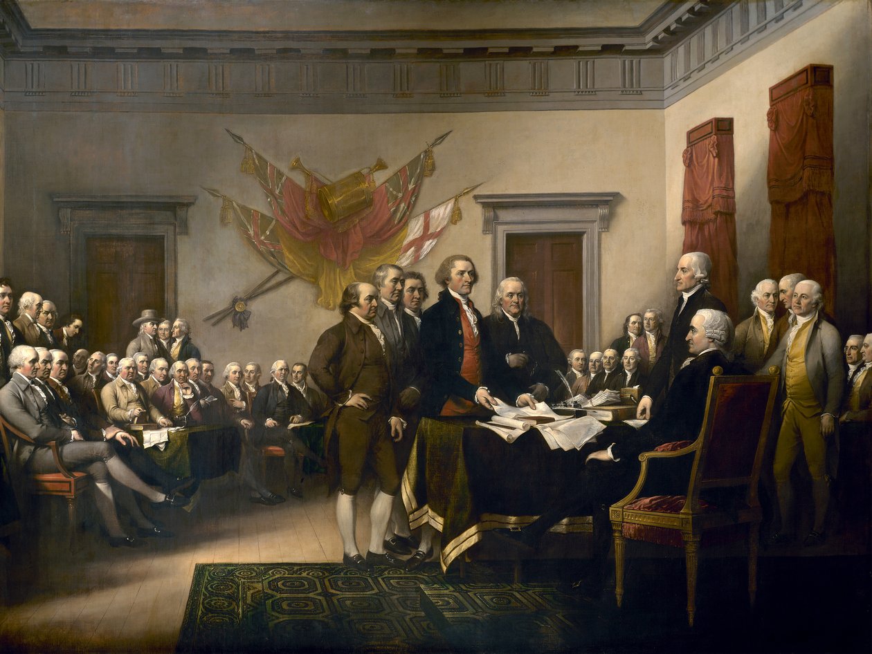 Itsenäisyysjulistus tekijältä John Trumbull