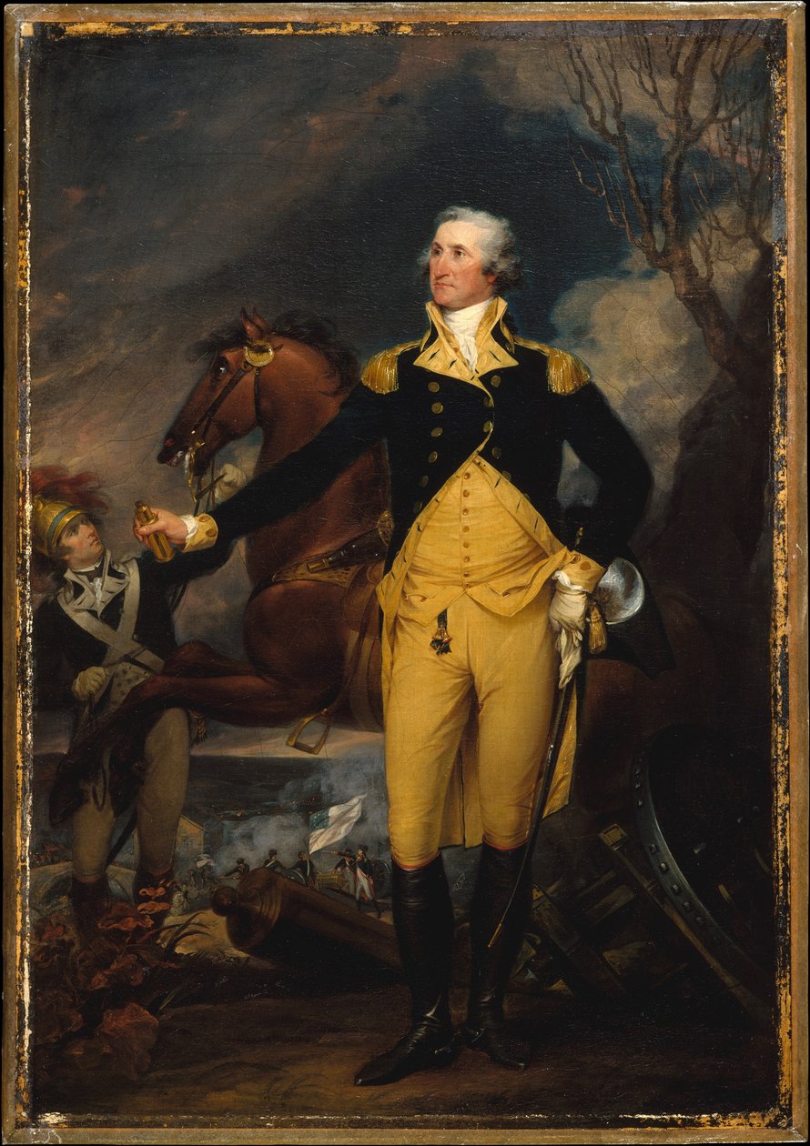 George Washington vor der Schlacht von Trenton tekijältä John Trumbull
