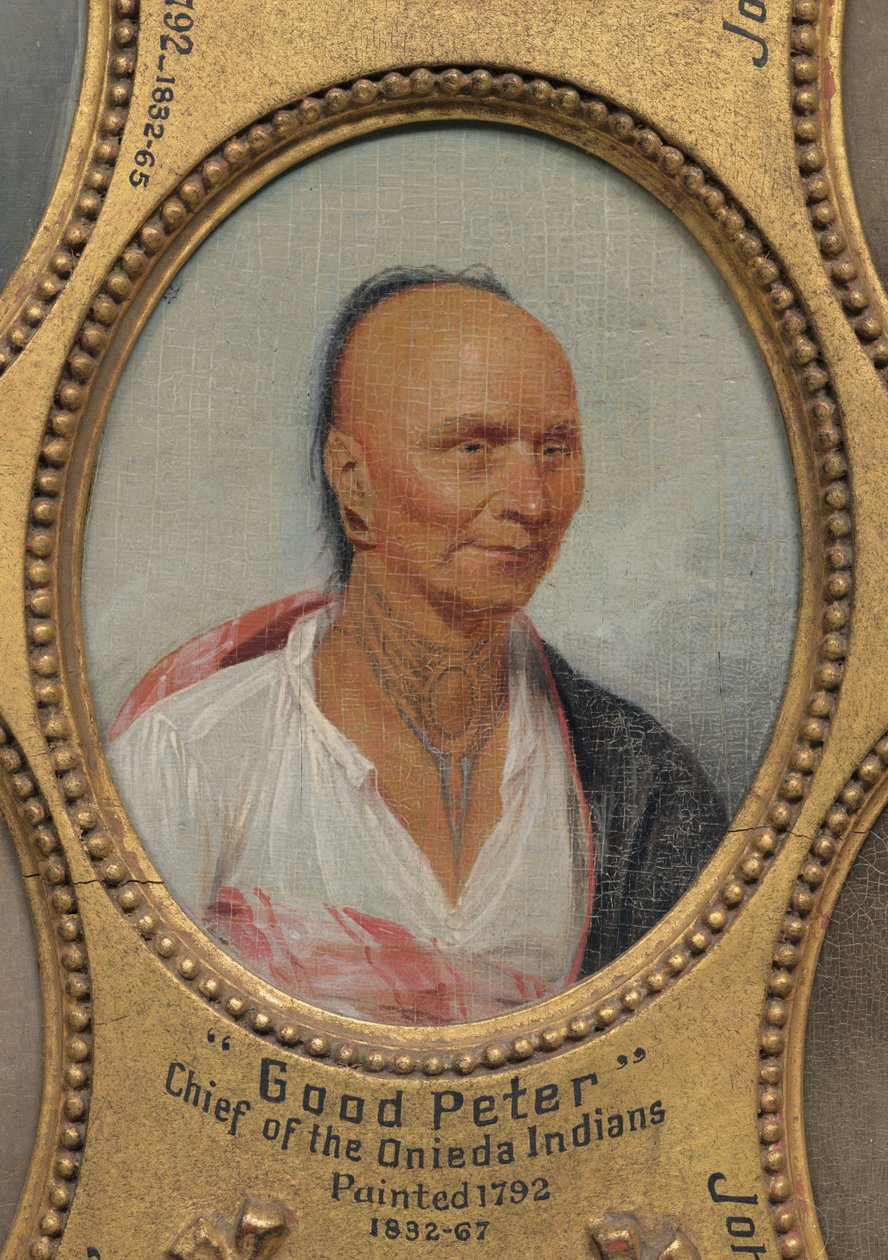 „Guter Peter“, Häuptling der Oneida-Indianer (ca. 1717-1793) tekijältä John Trumbull