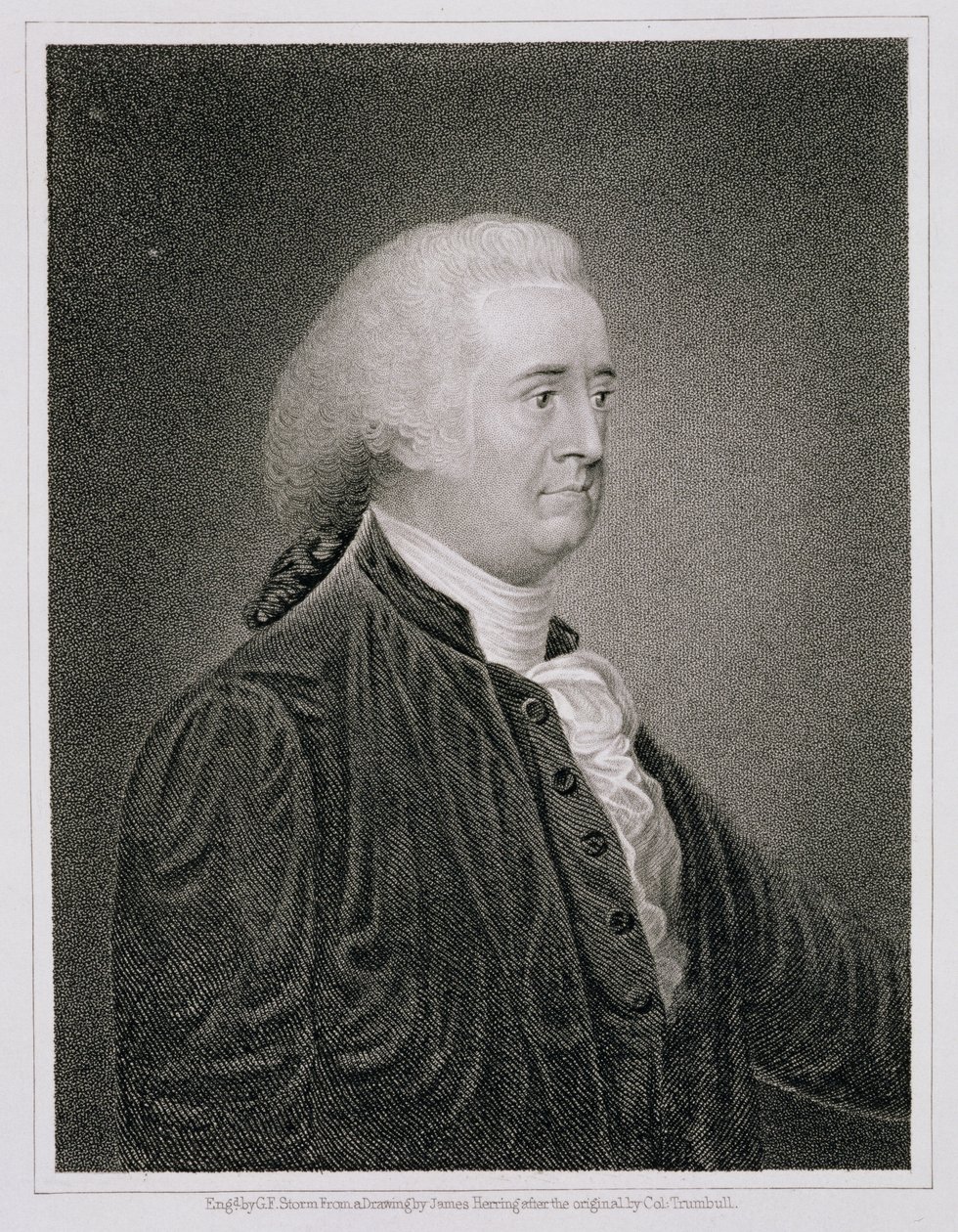 John Rutledge (1739-1800), kaiverrus G.F. Storm (fl.c.1834) James Herringin (1794-1867) alkuperäisen piirustuksen jälkeen tekijältä John Trumbull
