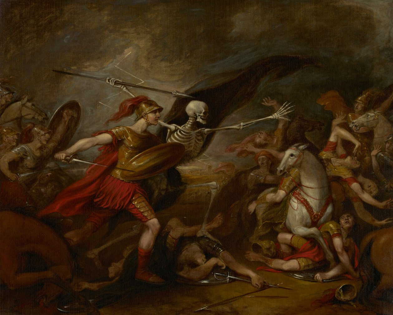 Joshua Ain taistelussa – Kuolema osallistui tekijältä John Trumbull