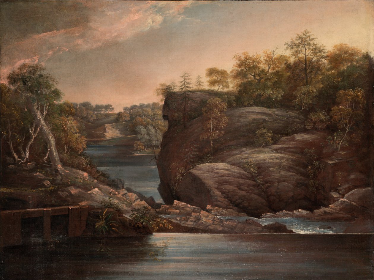 Norwich Falls (tai The Falls of the Yanticin putoukset Norwichissa) tekijältä John Trumbull