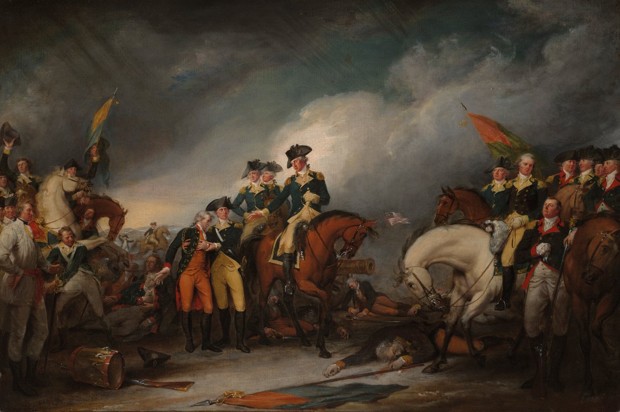 Hessenin vangitseminen Trentonissa, 26. joulukuuta 1776 tekijältä John Trumbull