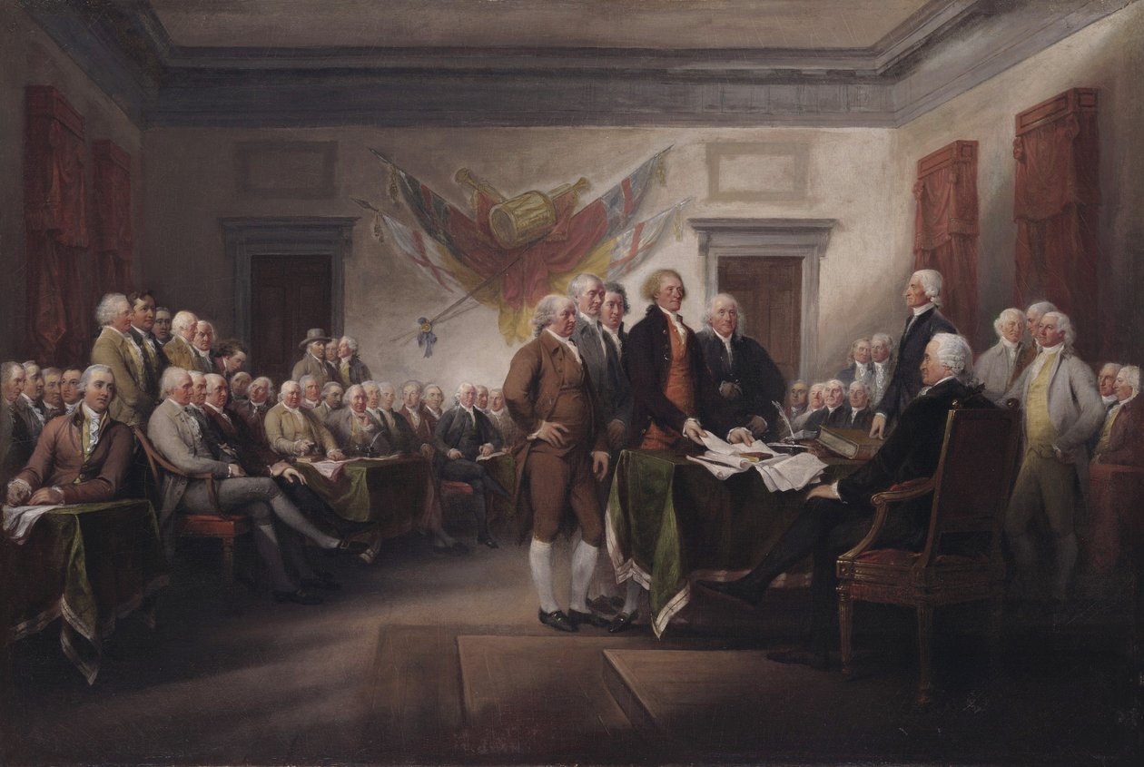 Itsenäisyysjulistus, heinäkuun 4 tekijältä John Trumbull