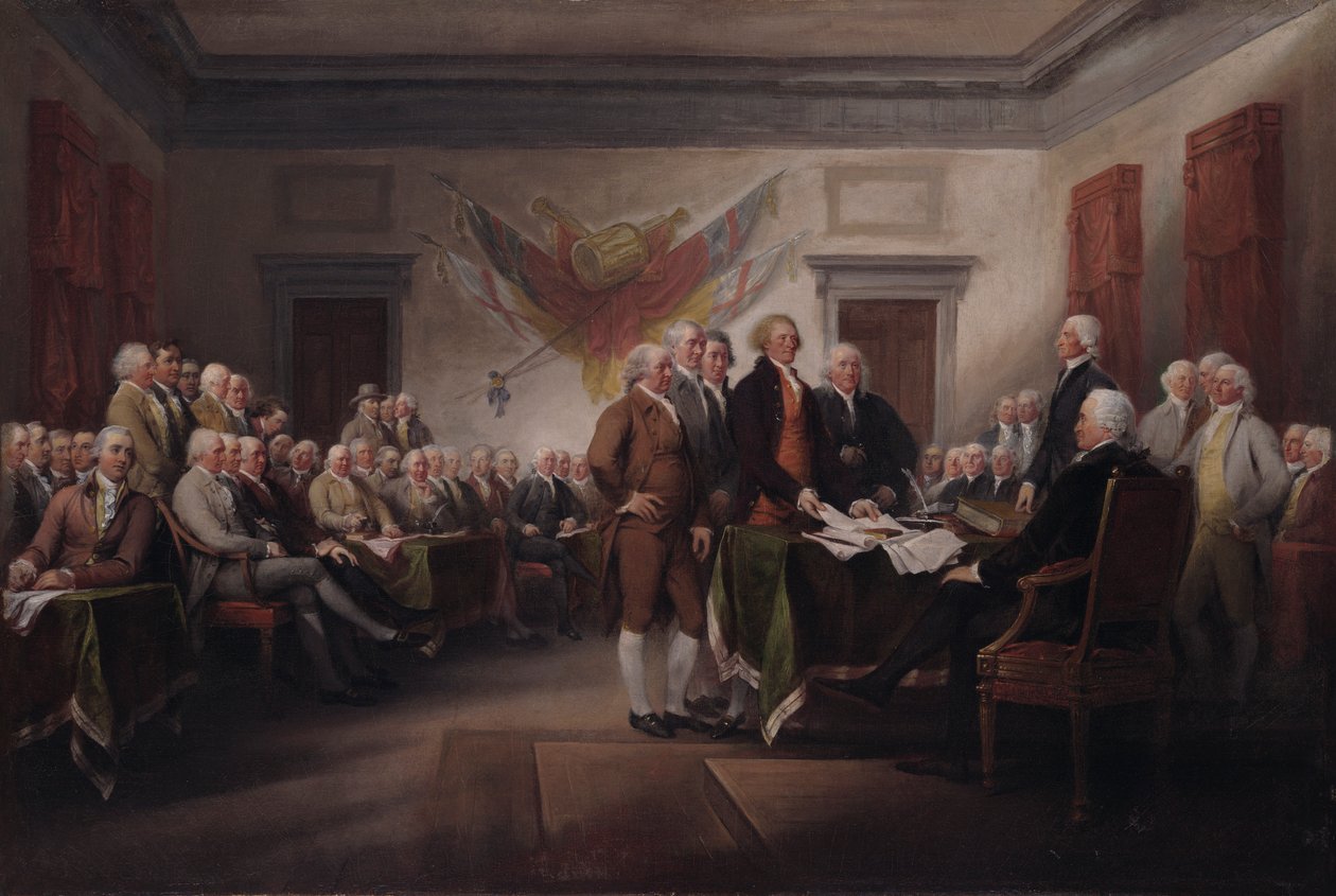 Itsenäisyysjulistus, 4.7.1776 tekijältä John Trumbull