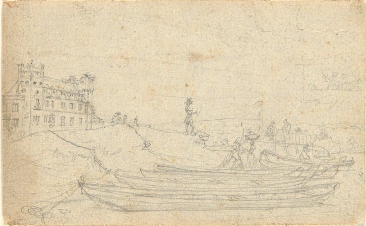 Nimetön, foliosta: Luonnokset Ranskassa ja Saksassa, yksi Folio B:n 22 arkista tekijältä John Trumbull