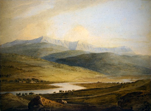 Cader Idris (akvarelli paperille) tekijältä John Varley