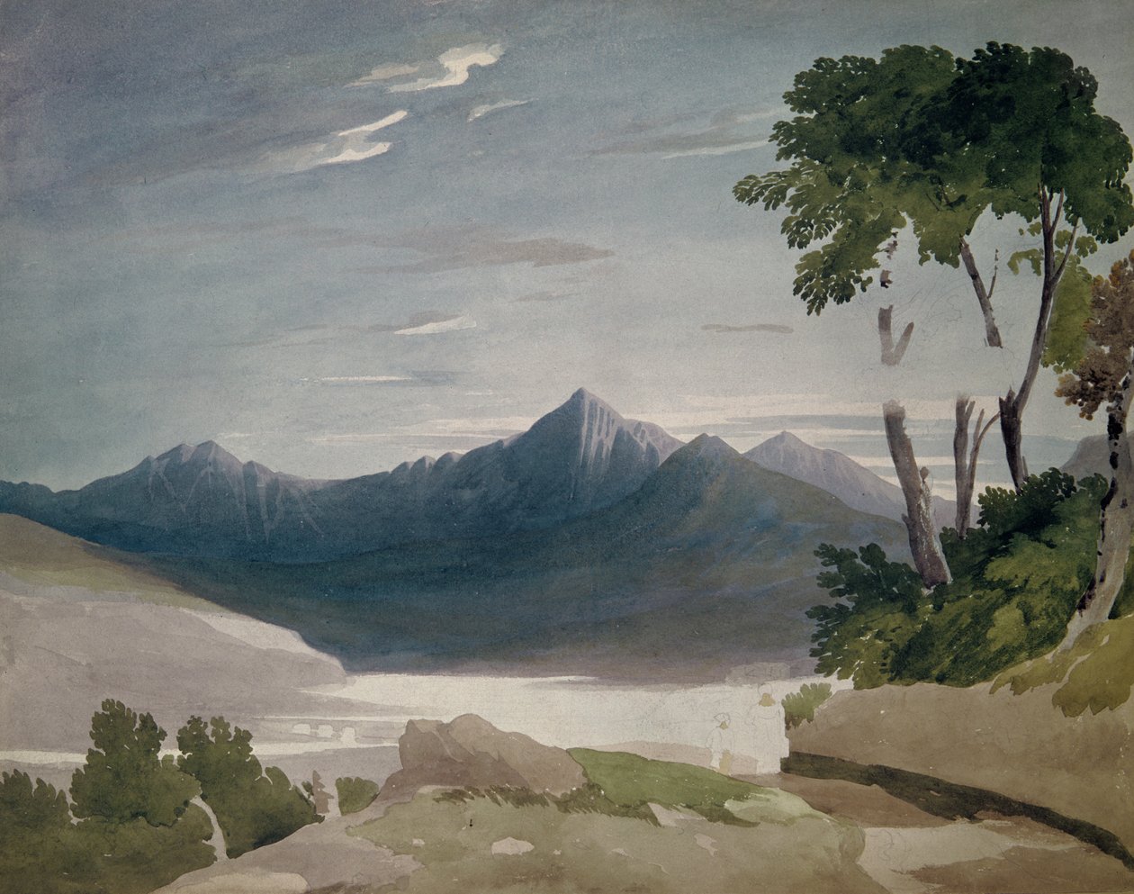 Snowdon, noin 1820 tekijältä John Varley