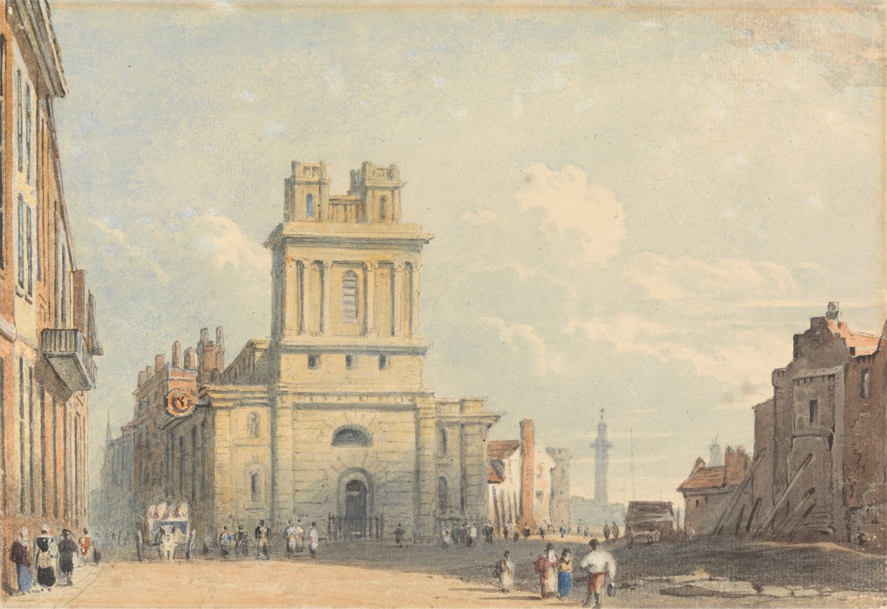 Näkymä New Streetille, lähellä London Bridgeä tekijältä John Varley