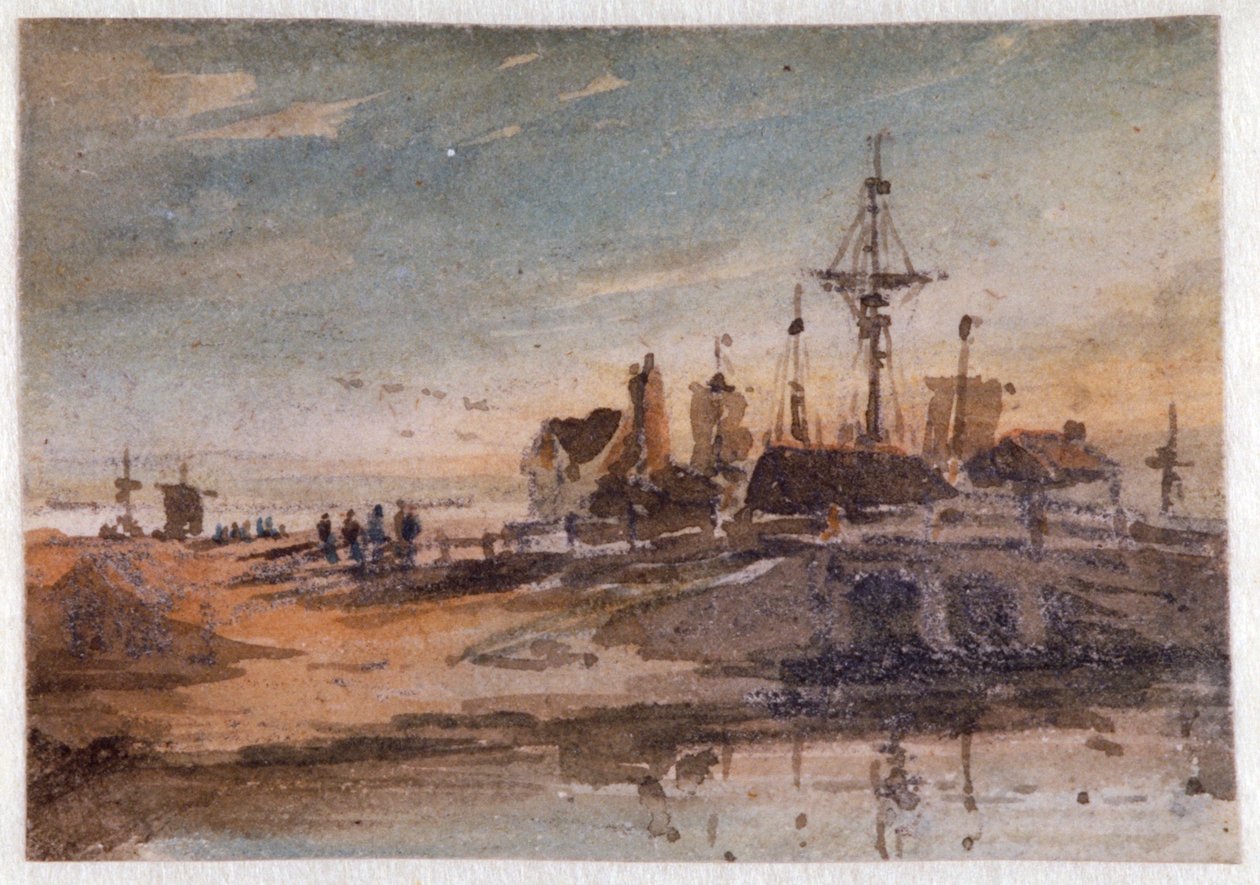 Rannikkokohtaus, 1798-1842. tekijältä John Varley I
