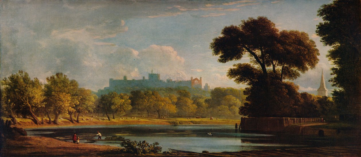 "View of Windsor", c1832, 1938 tekijältä John Varley I