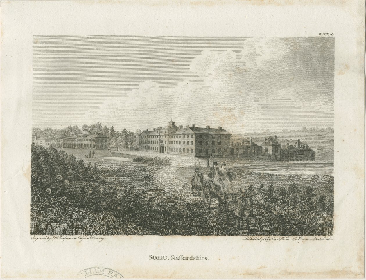 Soho Manufactory: teräskaiverrus, nd [c 1798] tekijältä John Walker